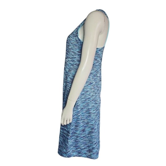MPG Blue Sleeveless Racerback Pullover Activewear Dress Womens Size M Medium - Picture 2 of 7